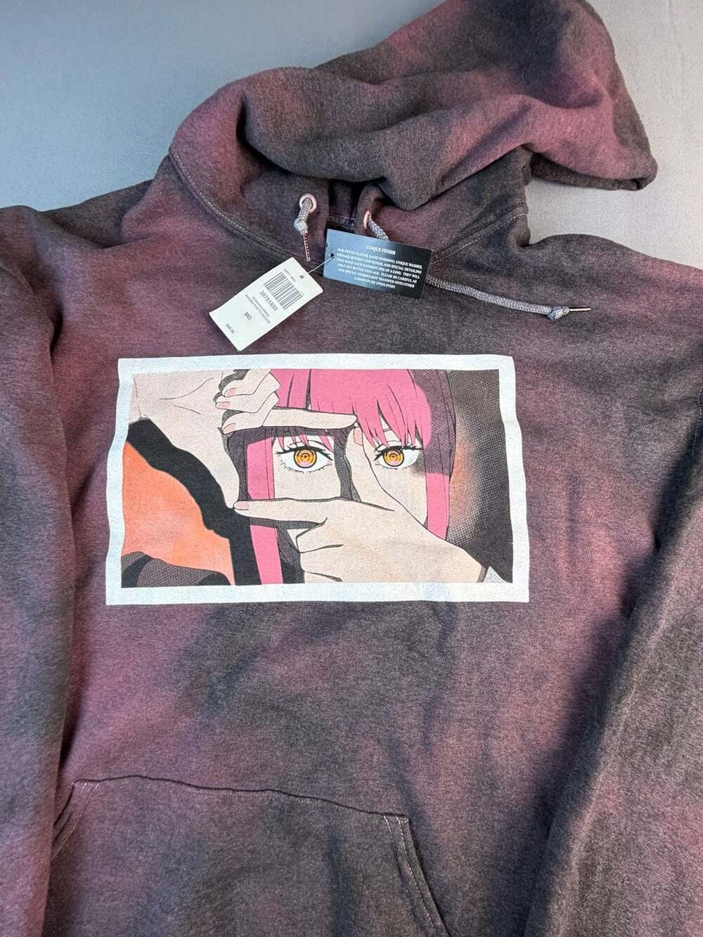 Chainsaw Man Makima Photo Hoodie Vintage Wash Medium
